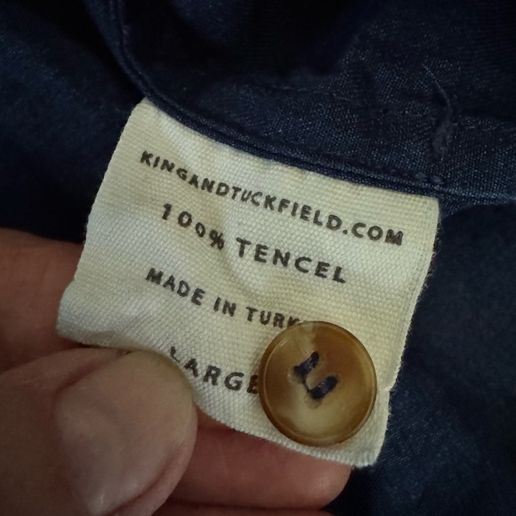 King & Tuckfield Wrap Blouse Size Large - Picture 3 of 4